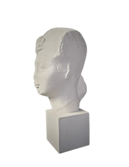 Cabeza del faraón egipcio Rey Apries, Museo del Louvre.