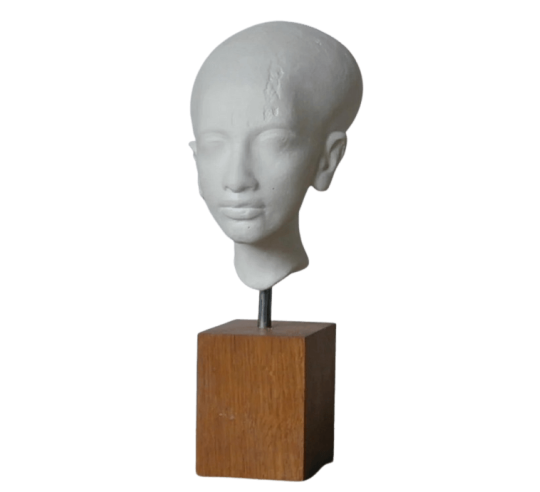 Tête de Mérytaton, Princesse d'Égypte, Fille d'Akhenaton et de Nefertiti, musée du Caire.