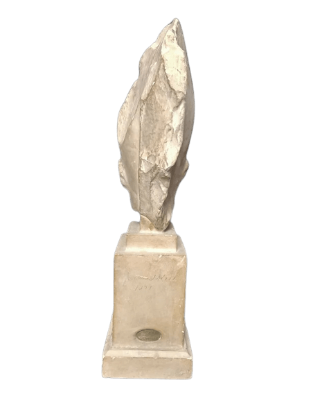 Head of the Pharaoh King of Egypt Psametik III represented in the form of the god Osiris.