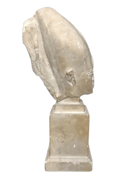 Head of the Pharaoh King of Egypt Psametik III represented in the form of the god Osiris.