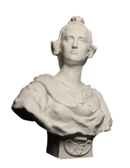 Busto de Marianne, alegoría de la República Francesa según Jean Antoine Injalbert.