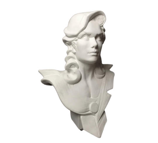 Bust of Marianne, allegory of the French...