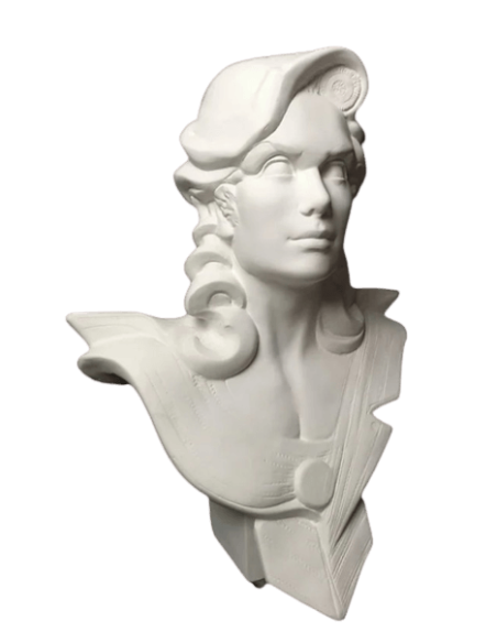 Buste de Marianne, allégorie de la République française d'après Roger Louis Chavanon.