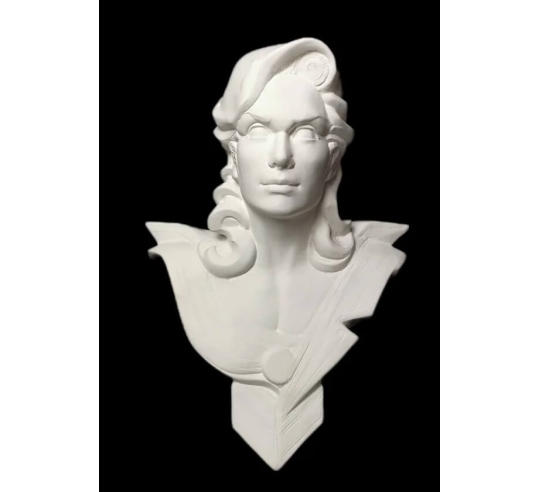 Bust of Marianne, allegory of the French...