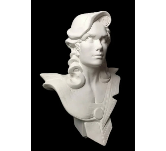 Bust of Marianne, allegory of the French...