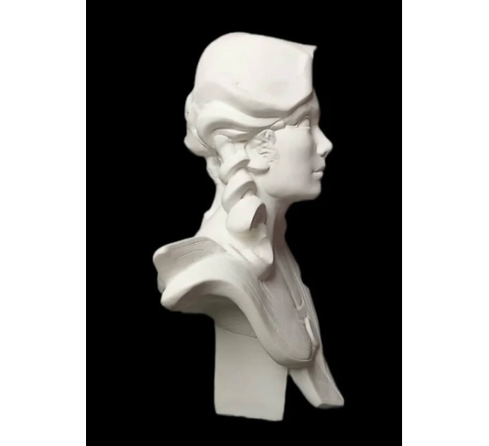 Bust of Marianne, allegory of the French...