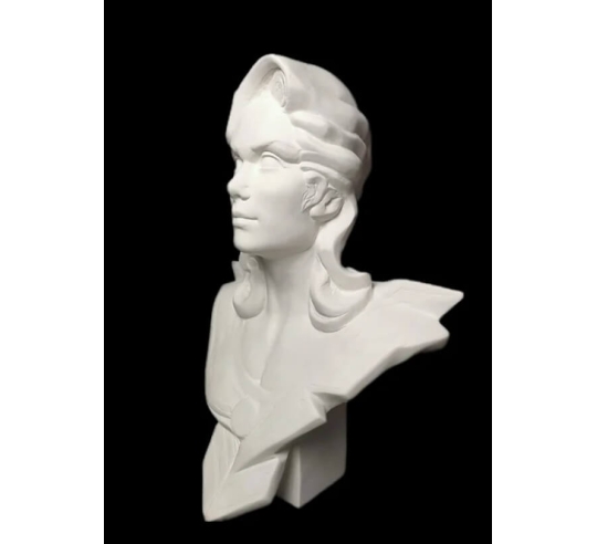 Bust of Marianne, allegory of the French...