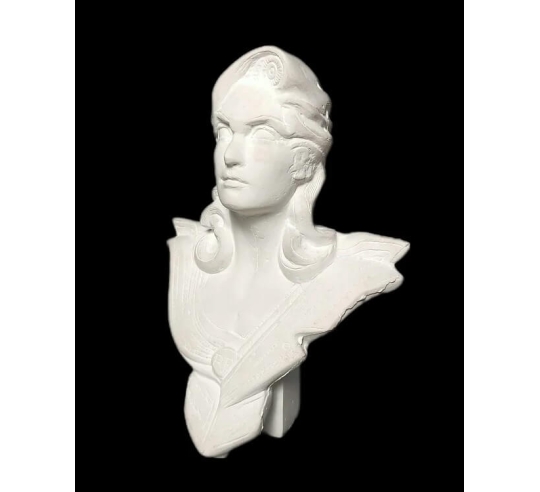 Bust of Marianne, allegory of the French...