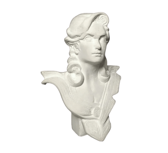Bust of Marianne, allegory of the French...