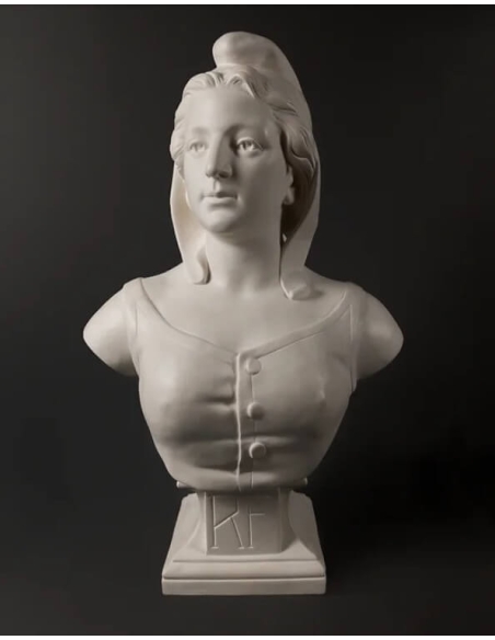Buste de Marianne, allégorie de la République française moulage d'après Fernand Dubois.