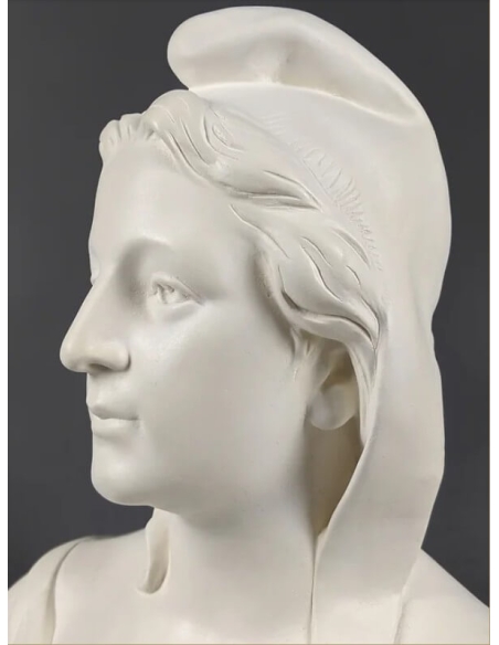 Buste de Marianne, allégorie de la République française moulage d'après Fernand Dubois.