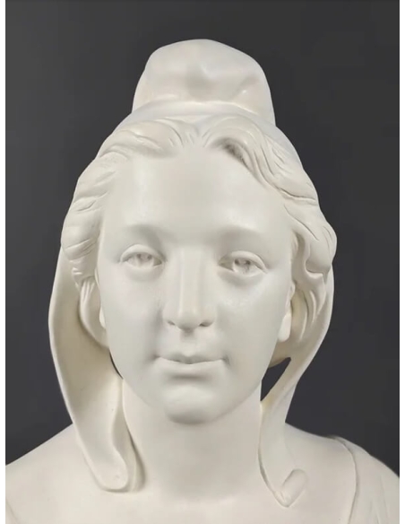 Buste de Marianne, allégorie de la République française moulage d'après Fernand Dubois.