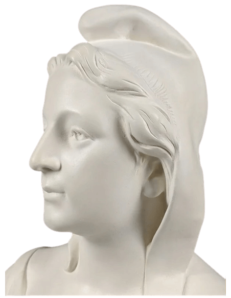 Buste de Marianne, allégorie de la République française moulage d'après Fernand Dubois.
