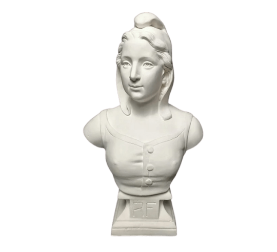Buste de Marianne, allégorie de la République française moulage d'après Fernand Dubois, petit modèle.
