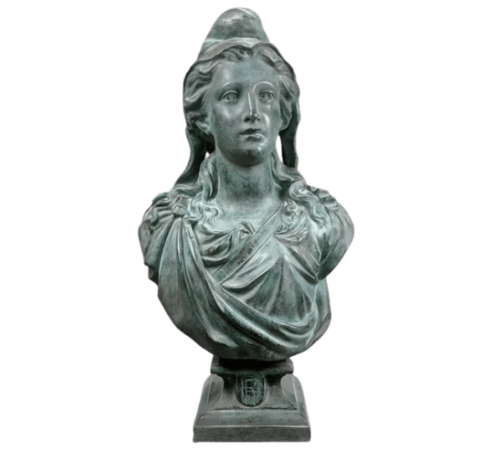 Bust of Marianne, allegory of the French...