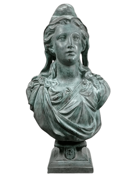 Buste de Marianne, allégorie de la République française d'après Victor Mauger.