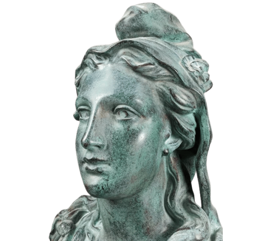 Bust of Marianne, allegory of the French...