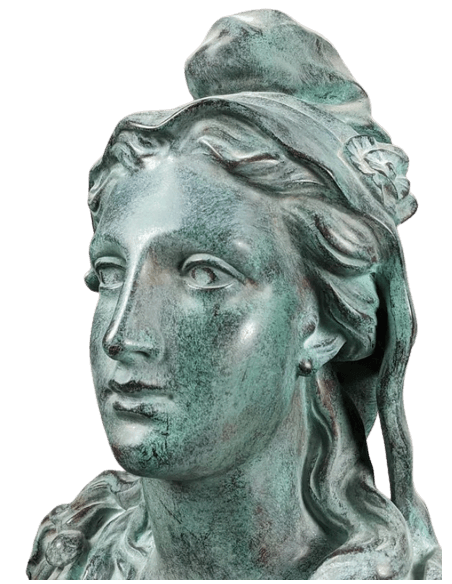 Buste de Marianne, allégorie de la République française d'après Victor Mauger.