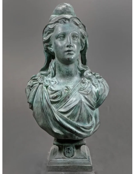 Busto de Marianne, alegoría de la República Francesa según Victor Mauger.