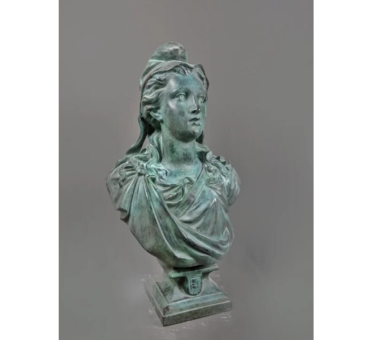 Bust of Marianne, allegory of the French...
