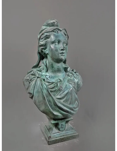 Buste de Marianne, allégorie de la République française d'après Victor Mauger.
