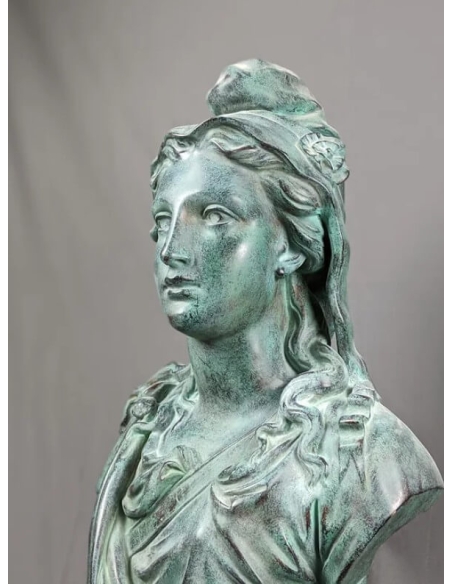Busto de Marianne, alegoría de la República Francesa según Victor Mauger.