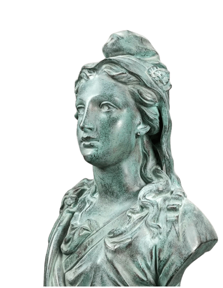 Busto de Marianne, alegoría de la República Francesa según Victor Mauger.