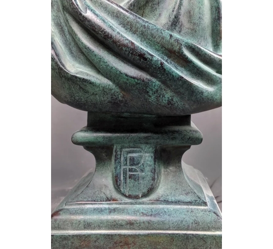 Bust of Marianne, allegory of the French...