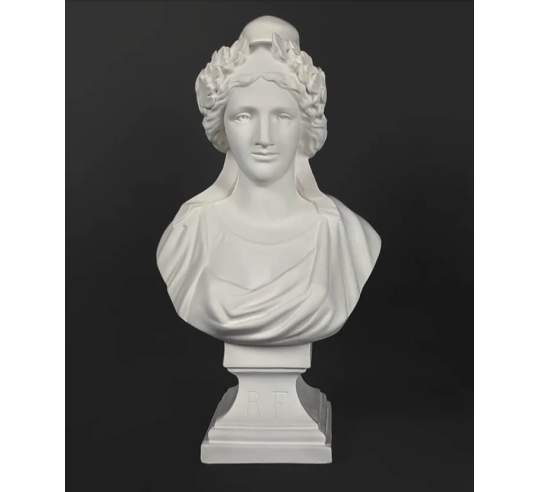 Bust of Marianne, allegory of the French...