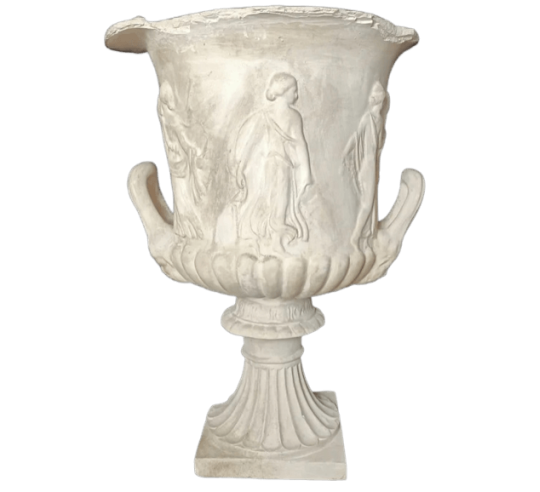 Large Medici vase with handles decorated with Bacchantes