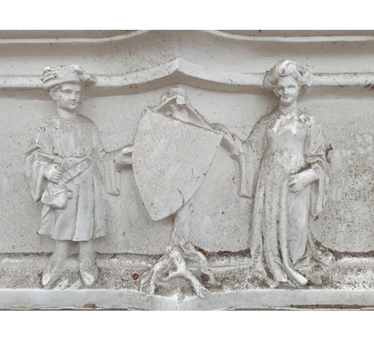 Manteau de Cheminée à dix personnages du Mans,...