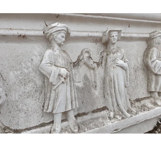 Manteau de Cheminée à dix personnages du Mans,...