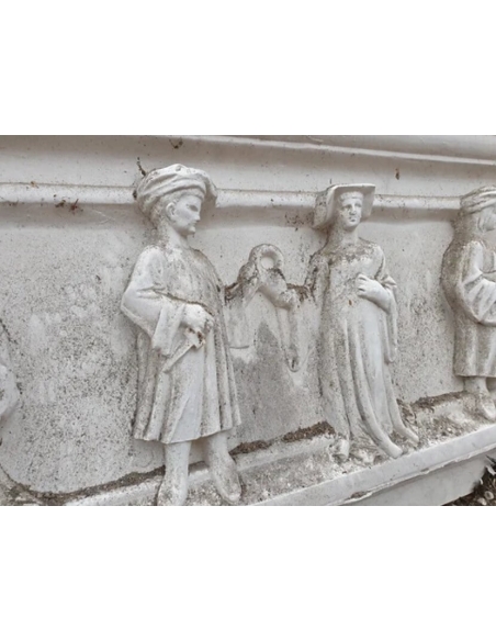 Manteau de Cheminée à dix personnages du Mans, musée du Moyen-Âge de Cluny.