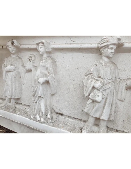 Manteau de Cheminée à dix personnages du Mans, musée du Moyen-Âge de Cluny.