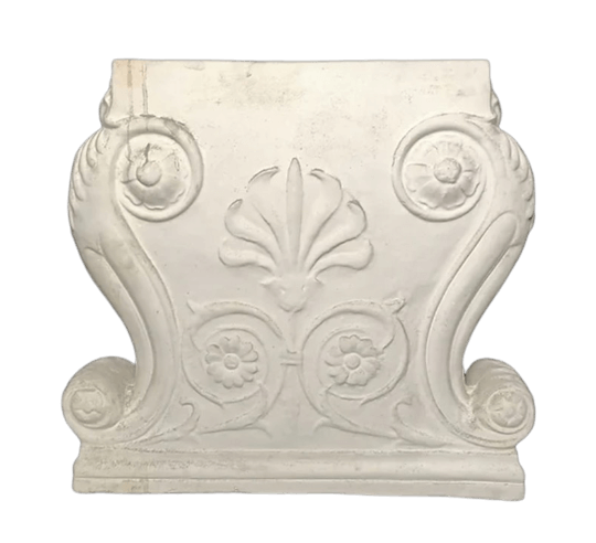 Coffee table base in the neoclassical style decorated with floral motifs.