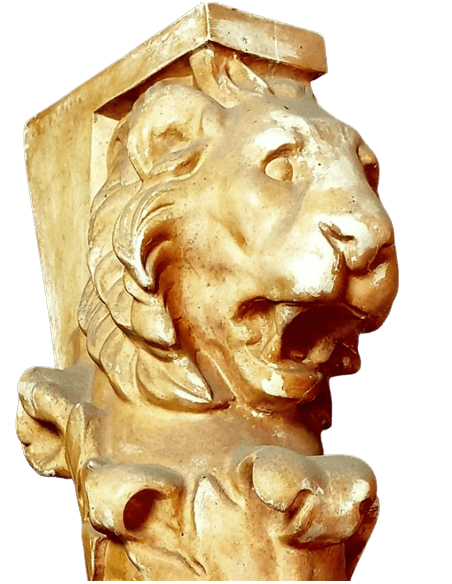 Table or console leg with lion claws