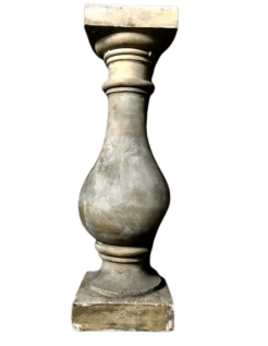 Balaustre en forma de pedestal, estilo neoclásico.