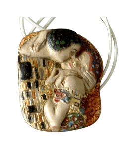 Medallion The Kiss after Gustav Klimt.