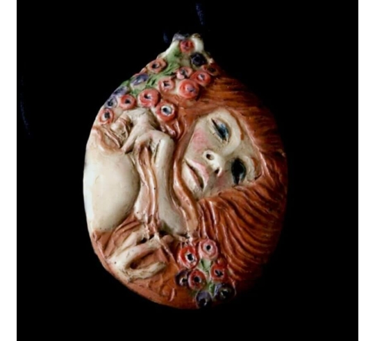 Medallion the Water Snakes II after Gustav Klimt.