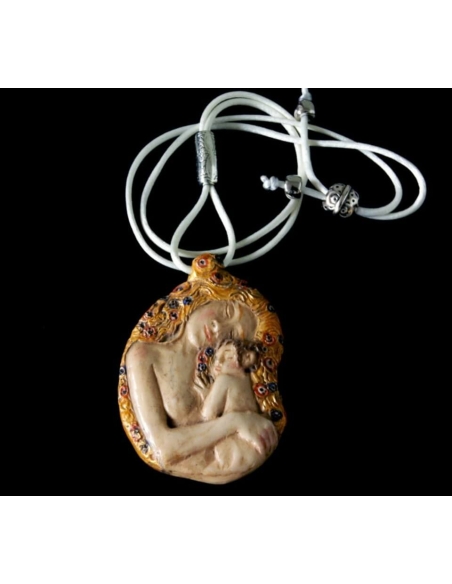 Medallion The Maternity after Gustav Klimt.