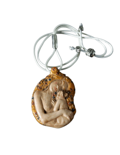 Medallion The Maternity after Gustav Klimt.