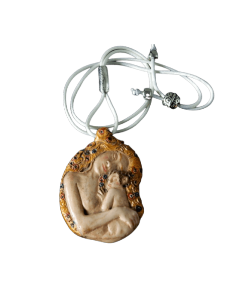 Medallion The Maternity after Gustav Klimt.