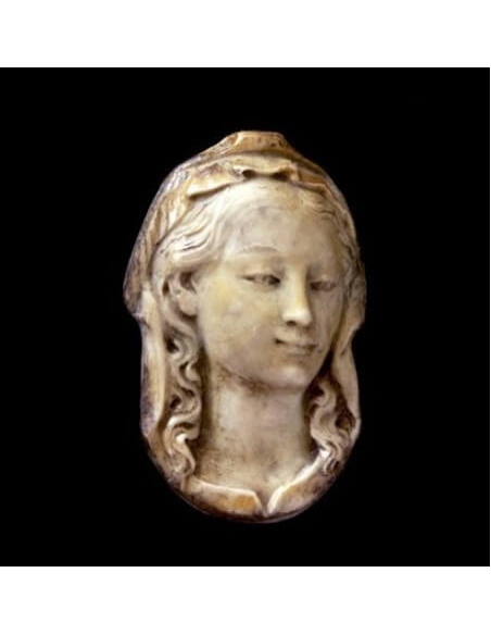 Medallion face of the Sistine Madonna after Raphael.