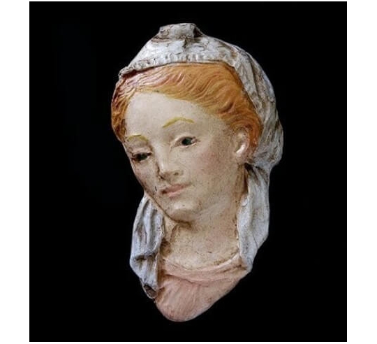 Medallion face of the Holy Virgin, renaissance...