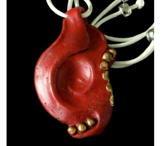 Red medallion caspian sea, asian and oriental...