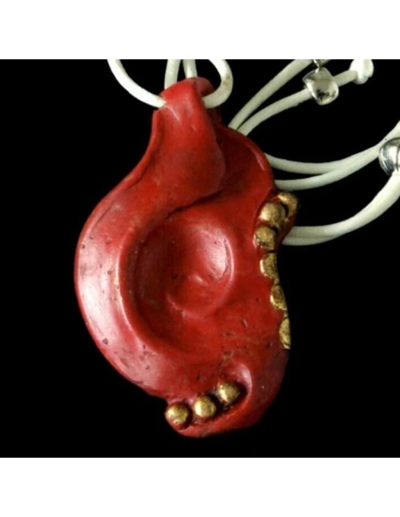 Red medallion caspian sea, asian and oriental horizon.