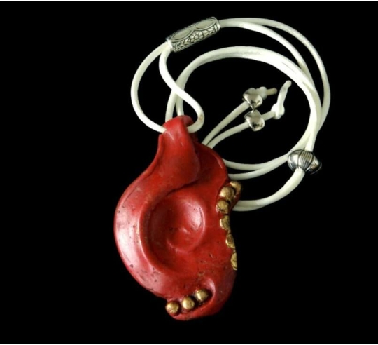 Red medallion caspian sea, asian and oriental...