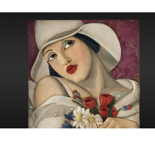 Tableau en relief Au milieu de l'été inspiré de...