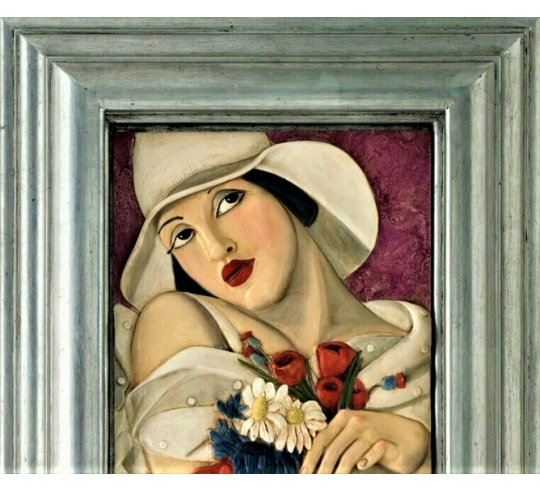 Tableau en relief Au milieu de l'été inspiré de...