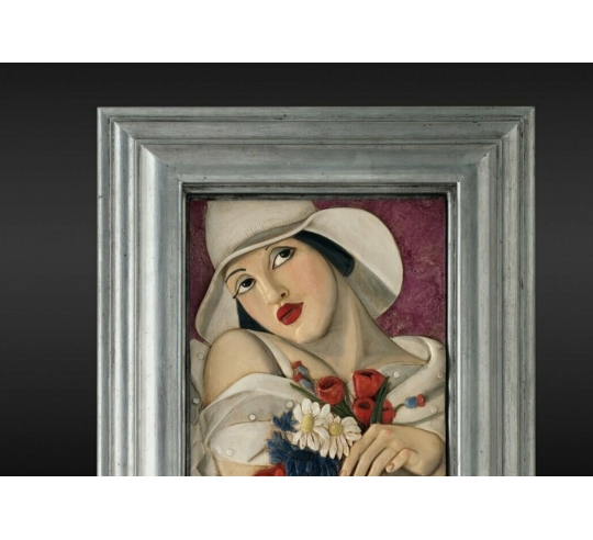 Tableau en relief Au milieu de l'été inspiré de...